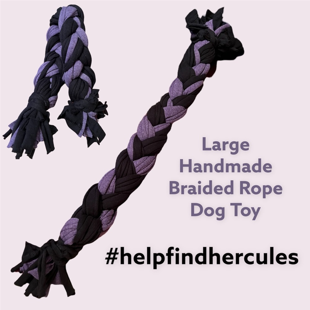 3/$10 Large Handmade Braided Rope Dog Toy